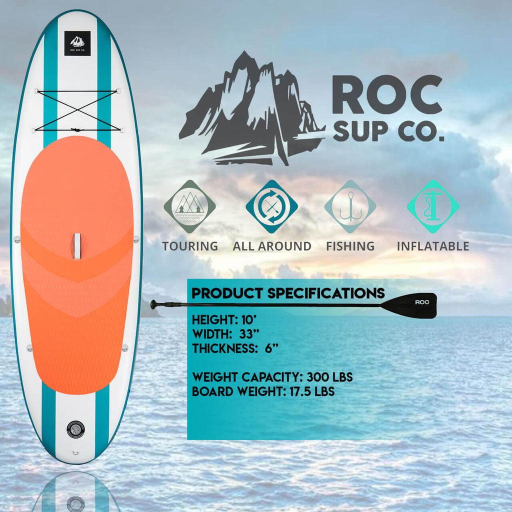 10' Scout - Aqua - ROC Paddleboards